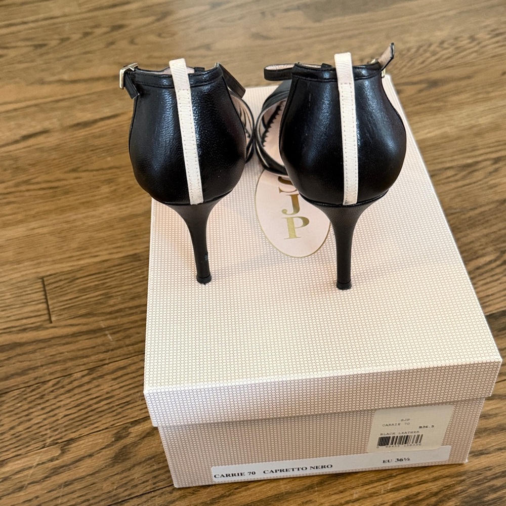SJP t-strap Black Heel named the “Carrie” for Sara Jessica Parker size 36.5 - Picture 4 of 7